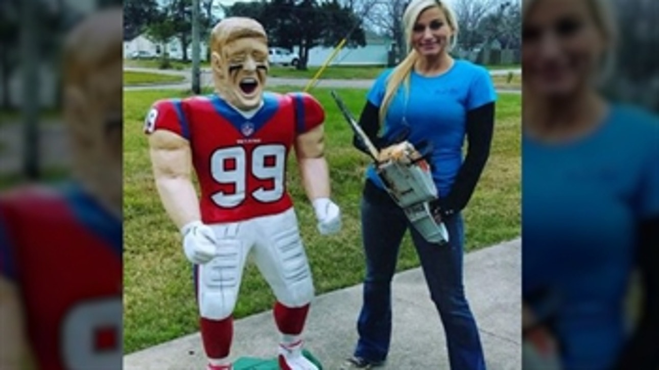 JJ Watt got two cool gifts today - including one from Allen Iverson