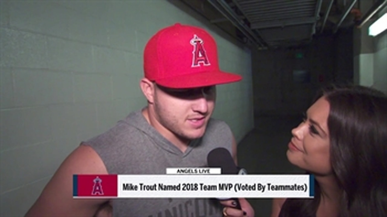 Mike Trout and Andrew Heaney Given Team Awards for Best Pitcher and Team MVP