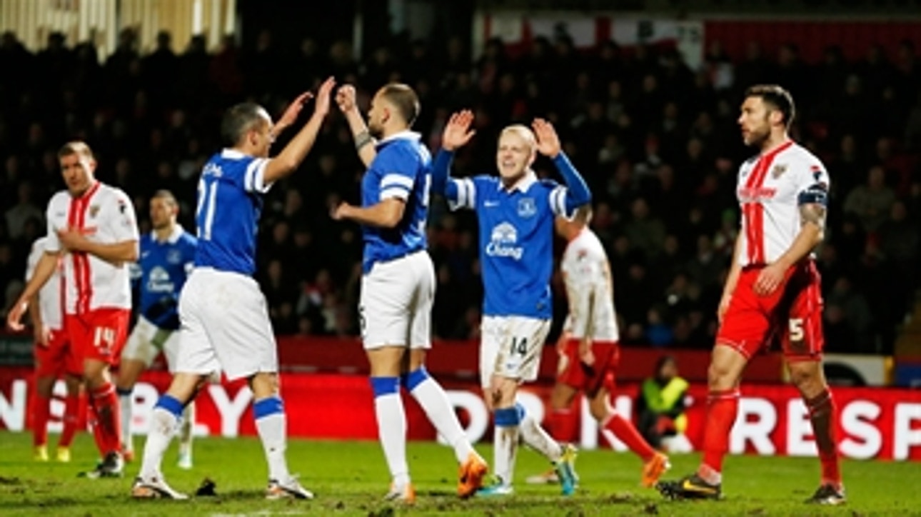 Stevenage v Everton FA Cup Highlights 01/25/14