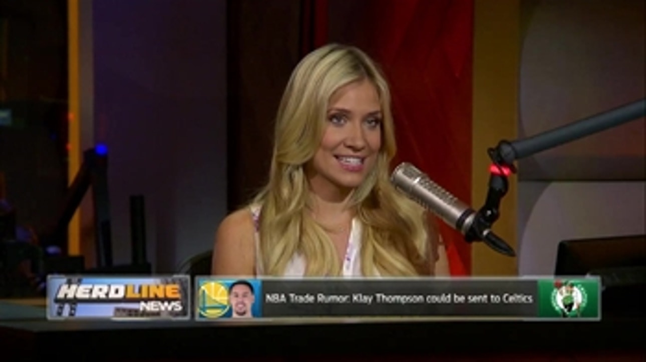 Warriors SG Klay Thompson to the Celtics is a hot trade rumor - Colin and Kristine react ' THE HERD