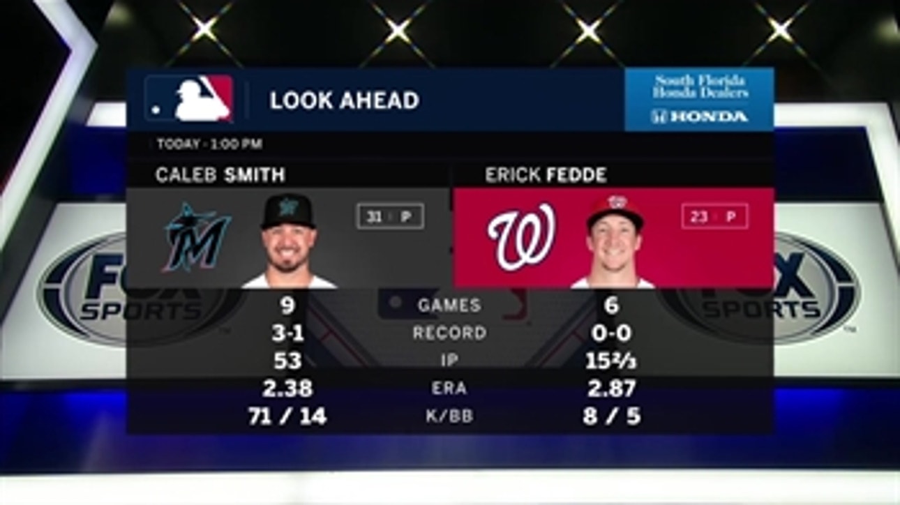 Caleb Smith looks to help Marlins bounce back vs. Nats