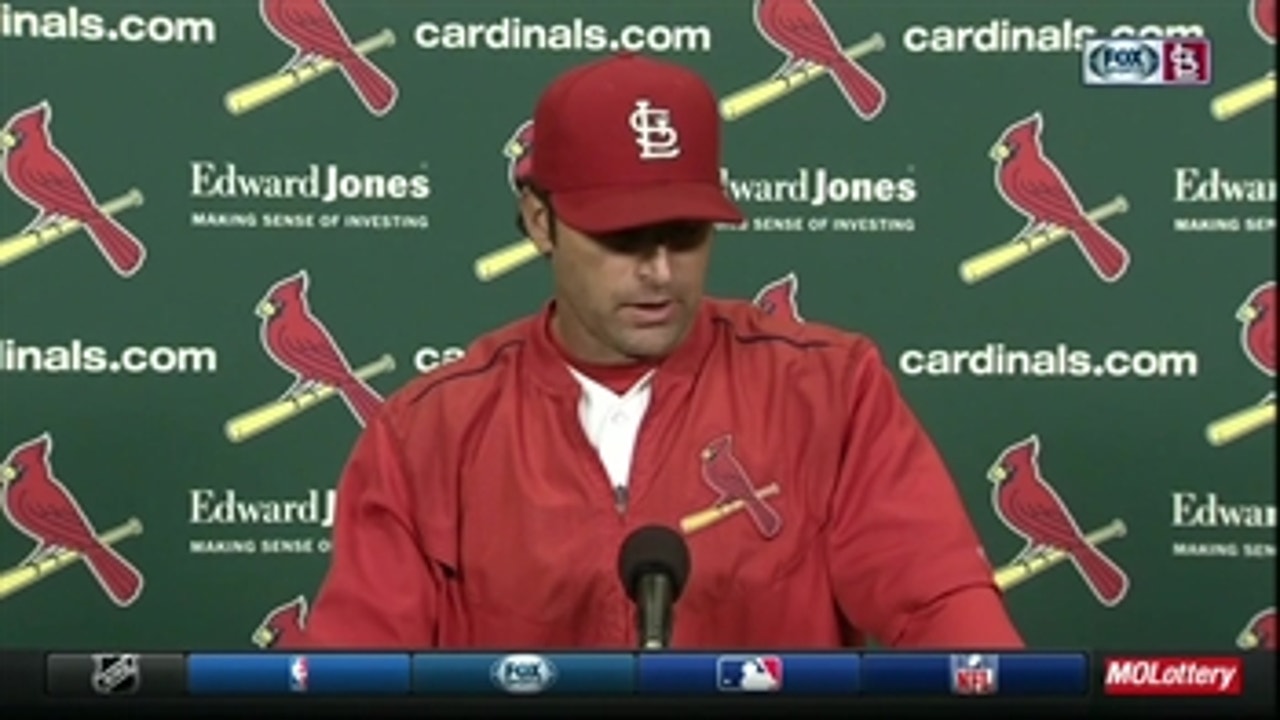Matheny compliments Molina's day, Diaz's hustle play