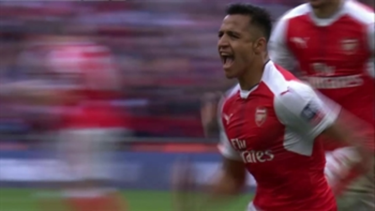 Alexis Sánchez get the go-ahead goal for Arsenal ' 2016-17 FA Cup Highlights