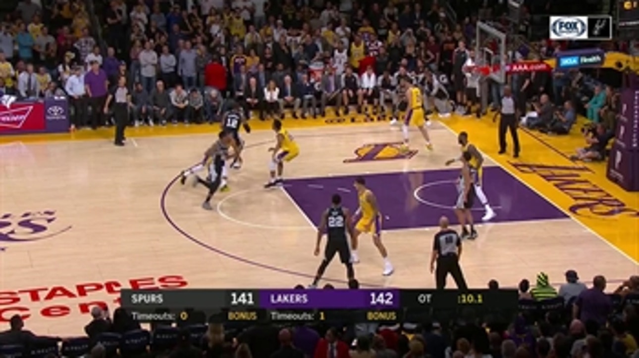 WATCH: Patty Mills hits DAGGER to give Spurs overtime win over LeBron, Lakers