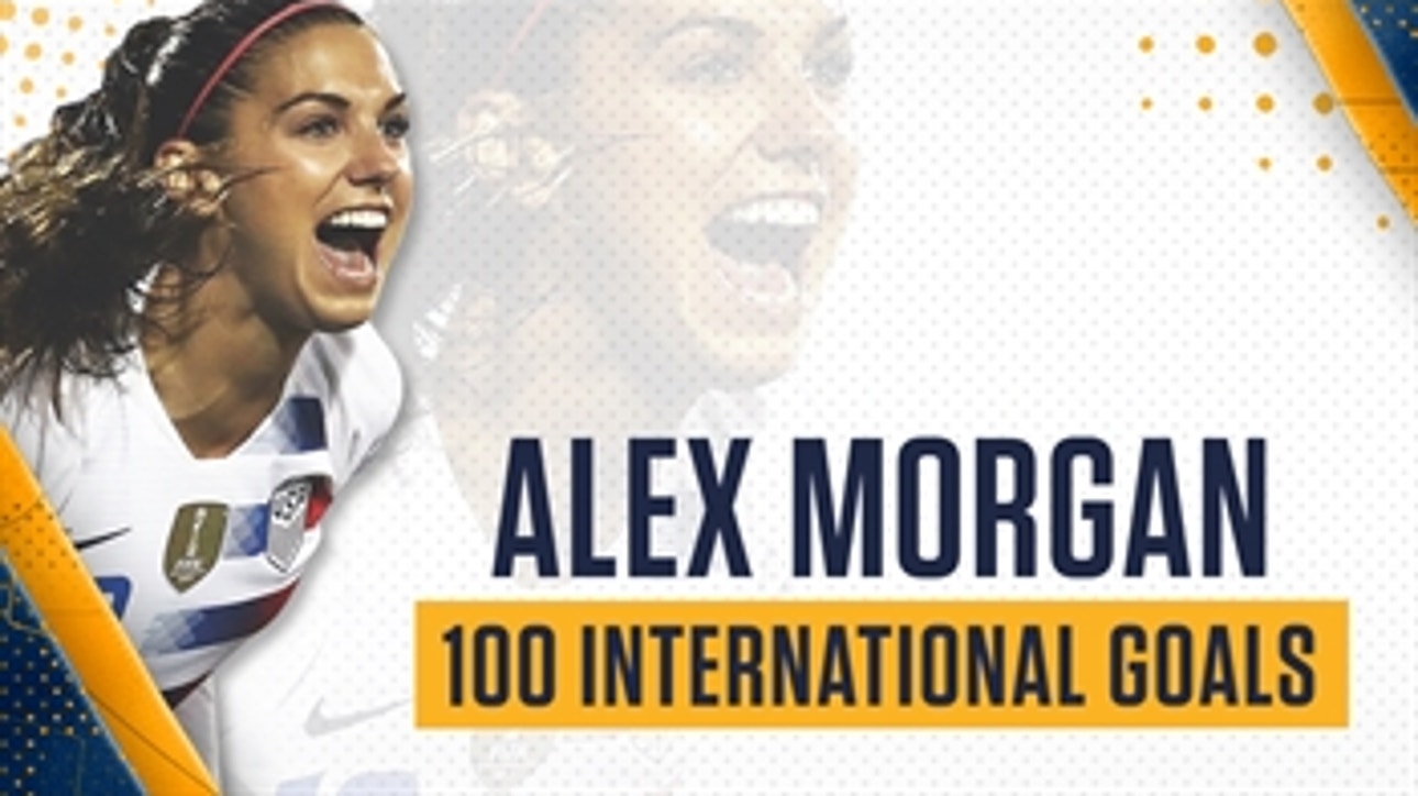 Alex Morgan scores 100th international goal for the USWNT