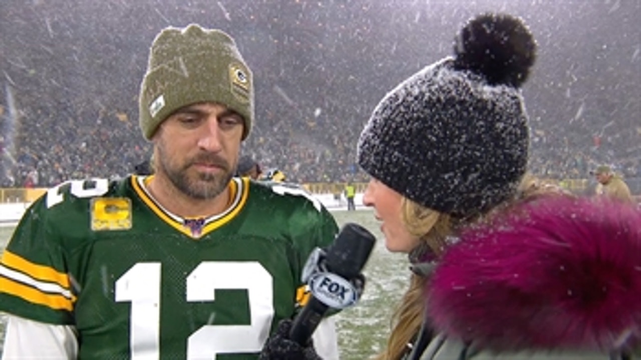 Aaron Rodgers on thrilling win over the Panthers: "Winter is here in Green Bay"