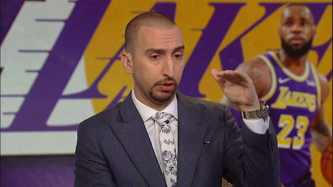 Nick Wright reacts to LeBron's impressive 4th qtr performance vs Spurs ' NBA ' FIRST THINGS FIRST