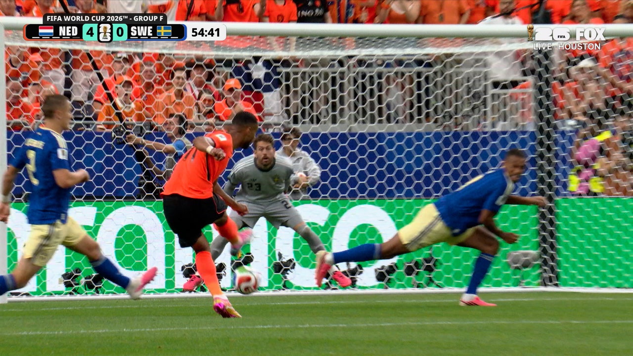 Netherlands' Cody Gakpo Scores Two Goals vs Sweden | 2026 FIFA World Cup™
