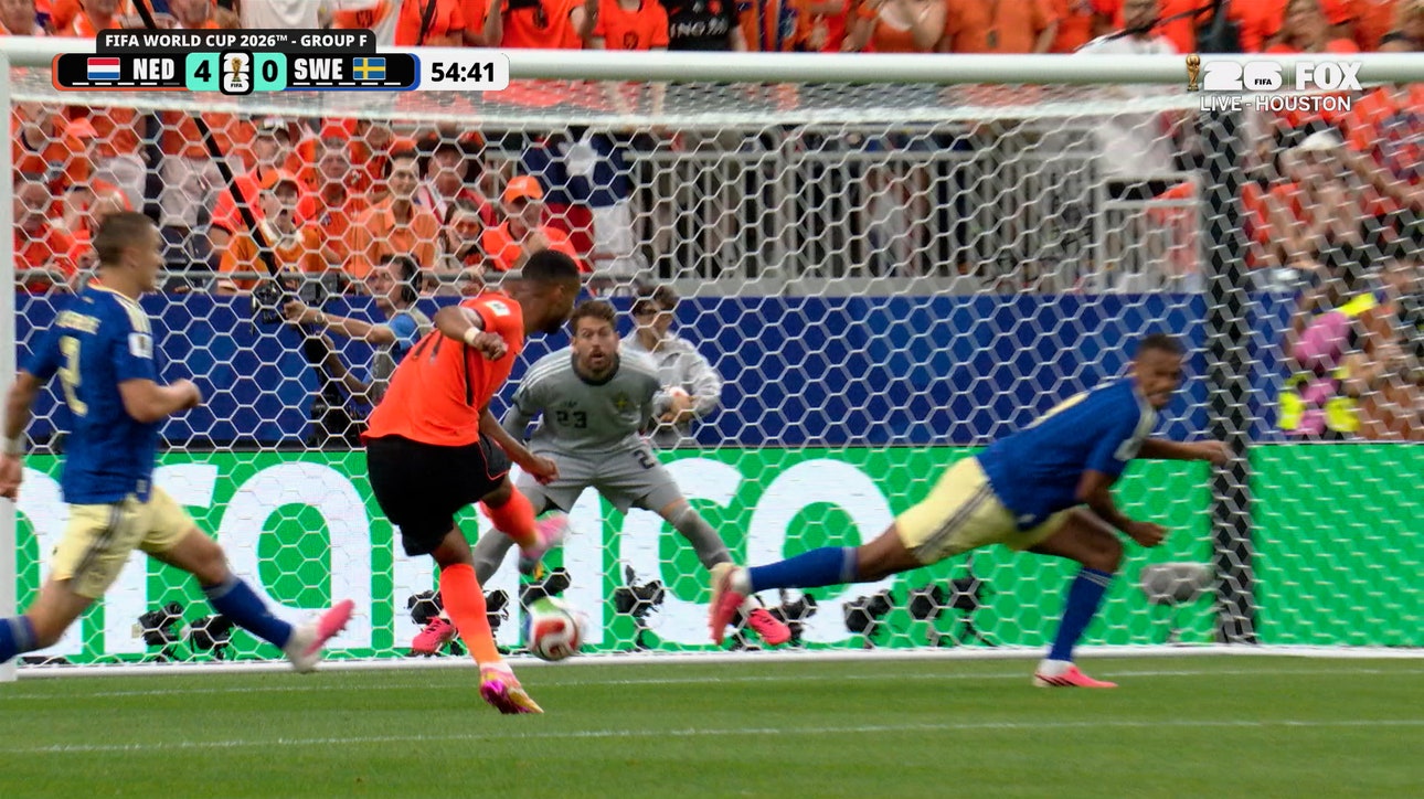 Netherlands' Cody Gakpo Scores Two Goals vs Sweden | 2026 FIFA World Cup™