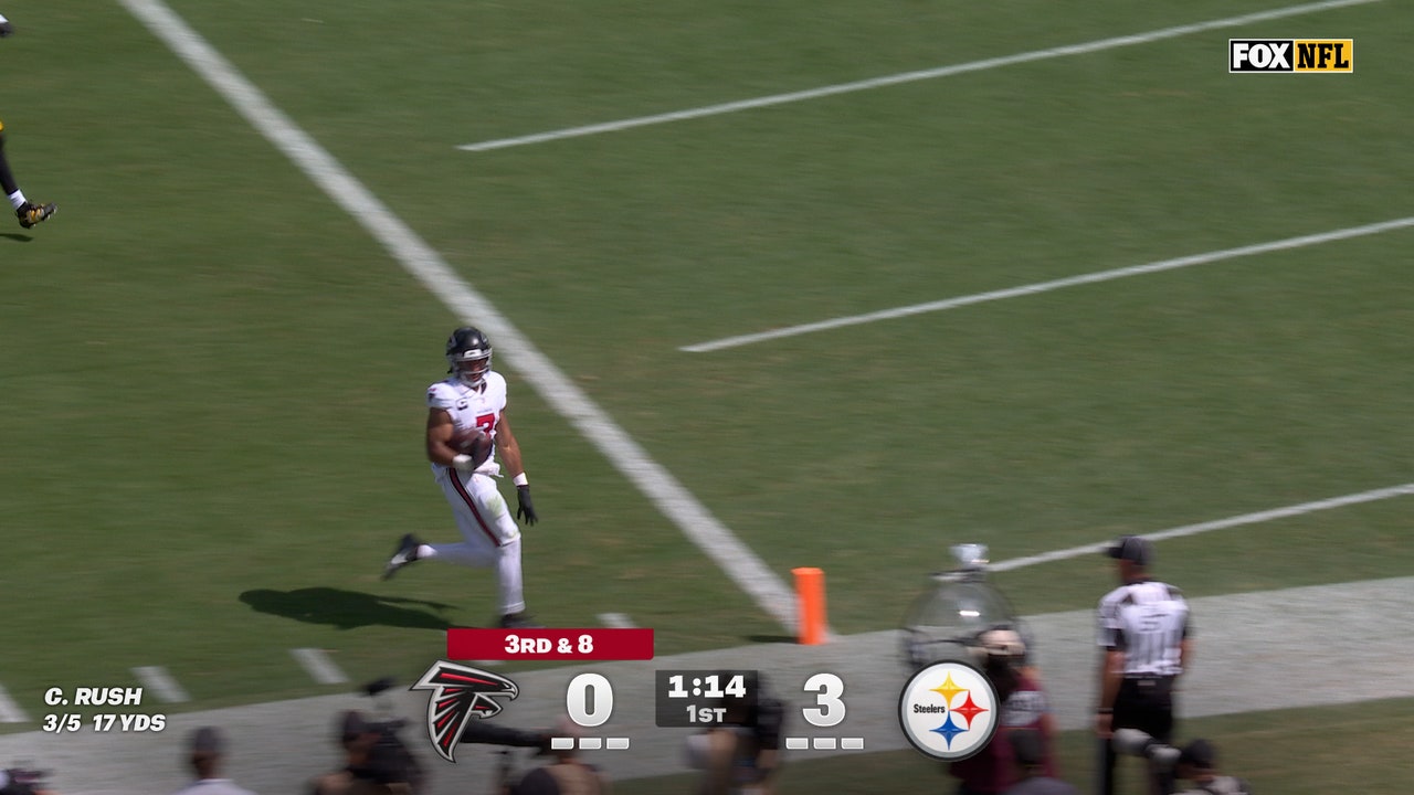 Cooper Rush finds Bijan Robinson for 23-yard TD, giving Falcons lead over Steelers | NFL Highlights