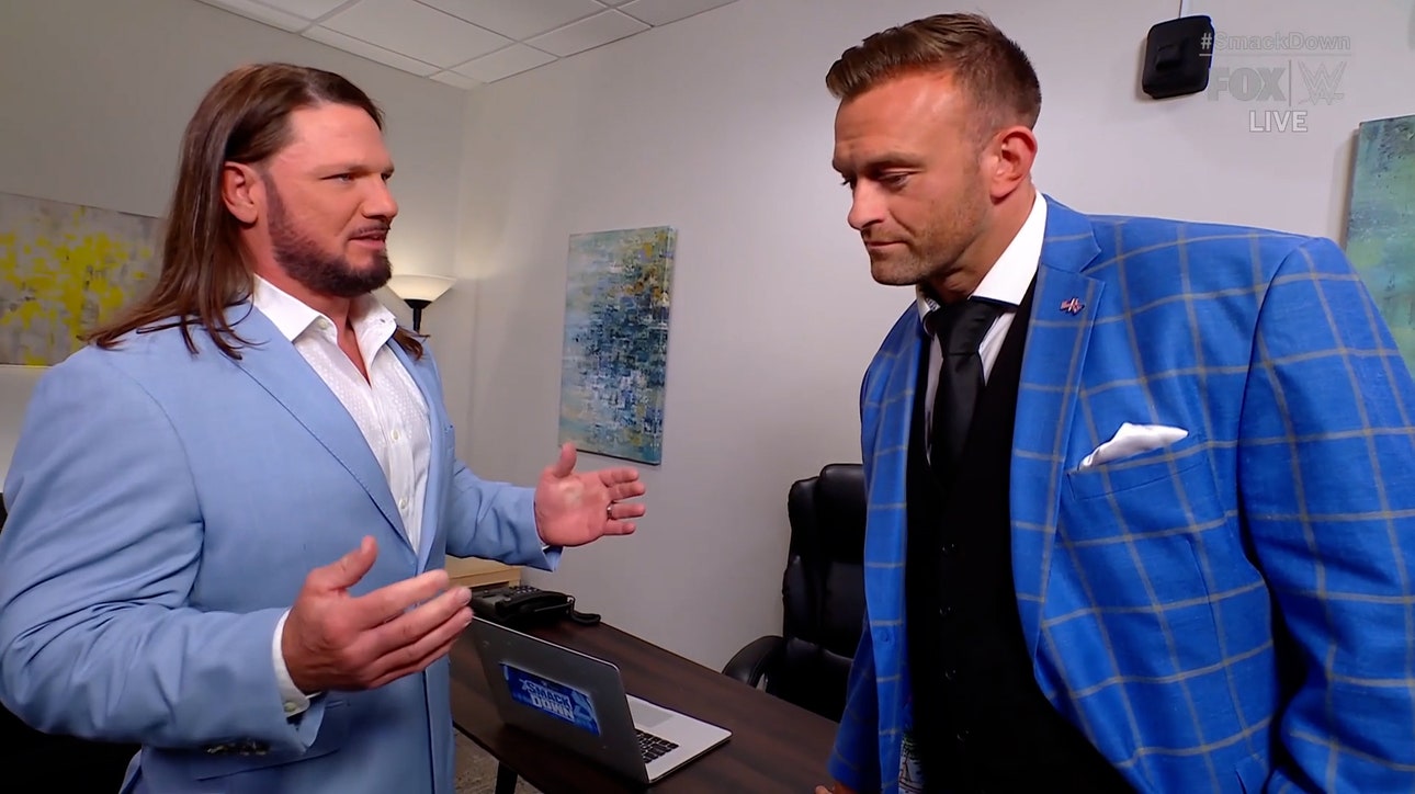 AJ Styles asks Nick Aldis for a chance to address his future on SmackDown | WWE on FOX 