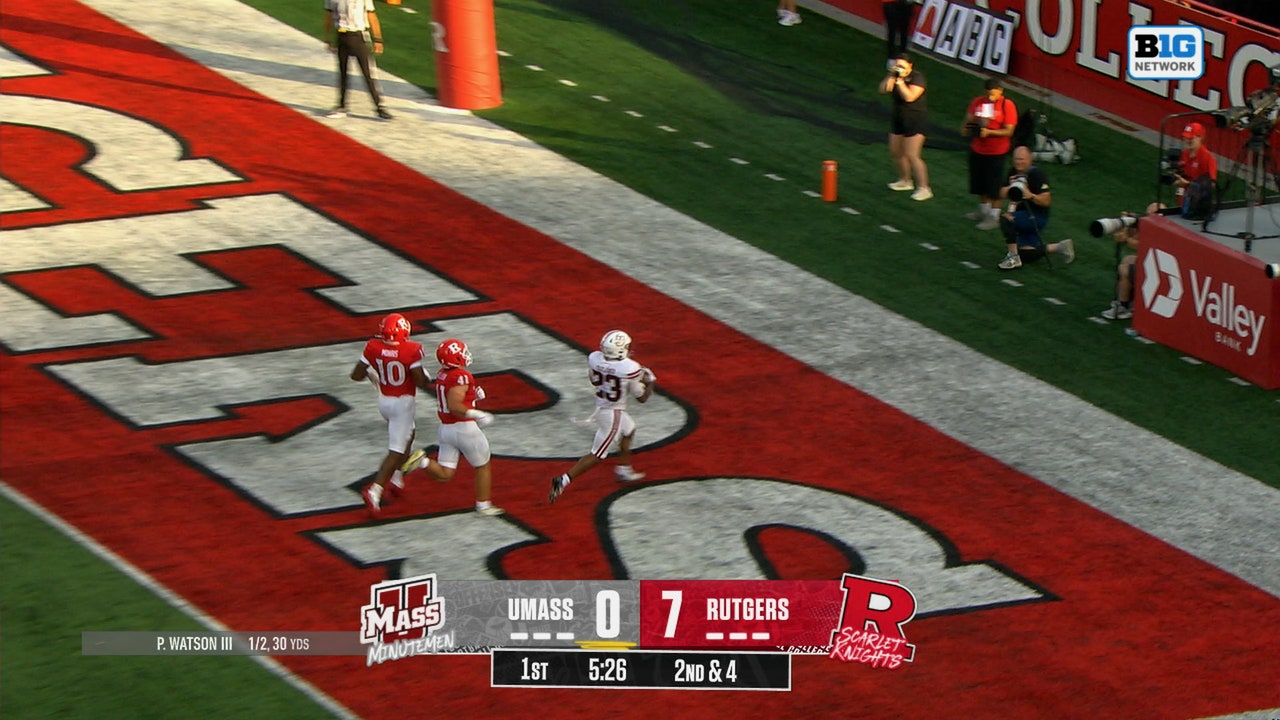 William Watson III throws 21-yard TD pass to Elijah Faulkner, tying game vs Rutgers
