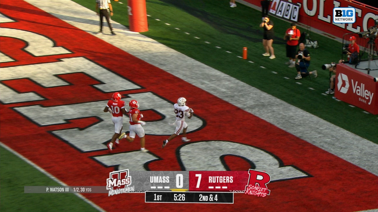 William Watson III throws 21-yard TD pass to Elijah Faulkner, tying game vs Rutgers