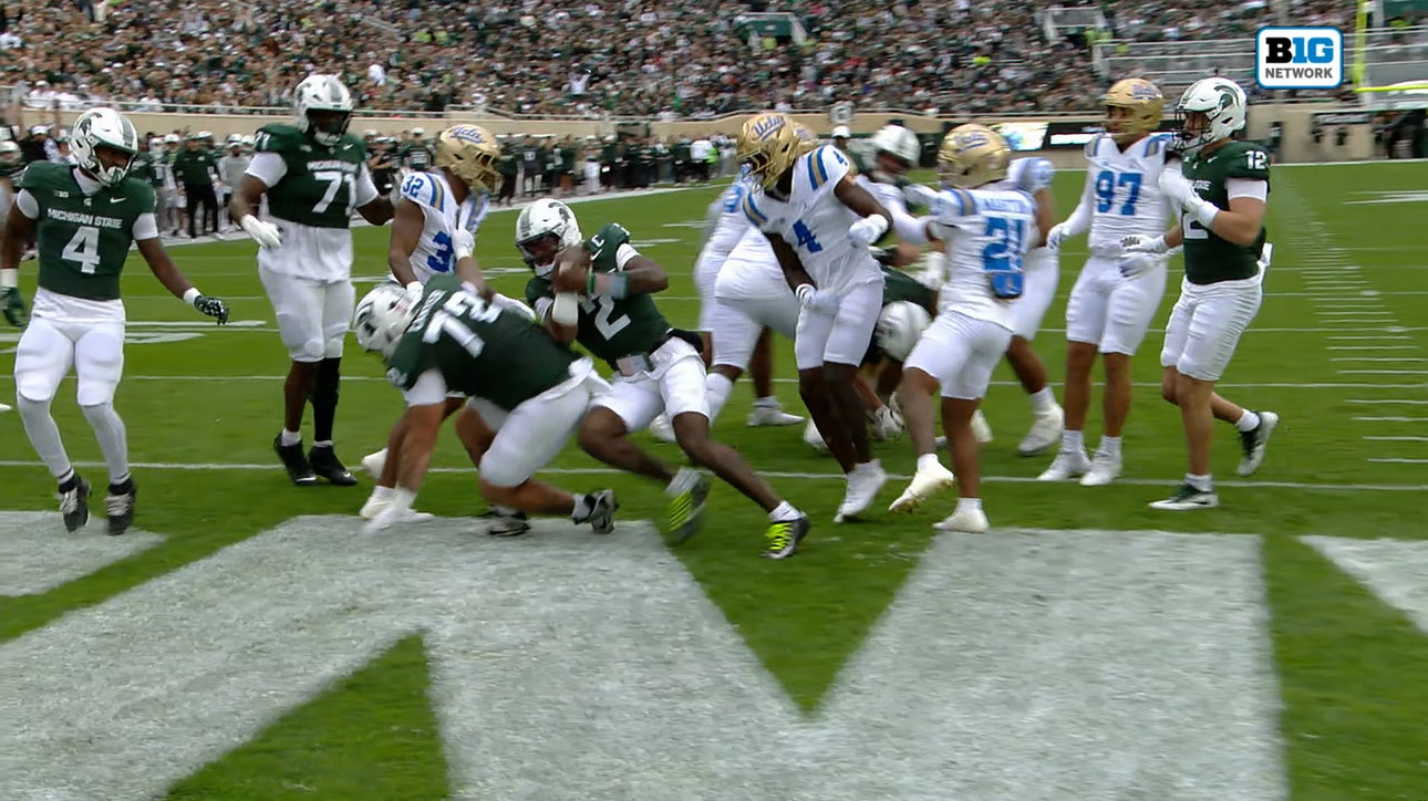 Aidan Chiles rushes up the middle for two-yard TD, giving Michigan State the lead over UCLA