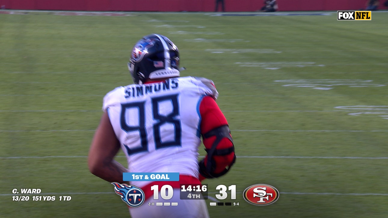 Titans' Jeffery Simmons catches his second career TD, trimming deficit against the 49ers