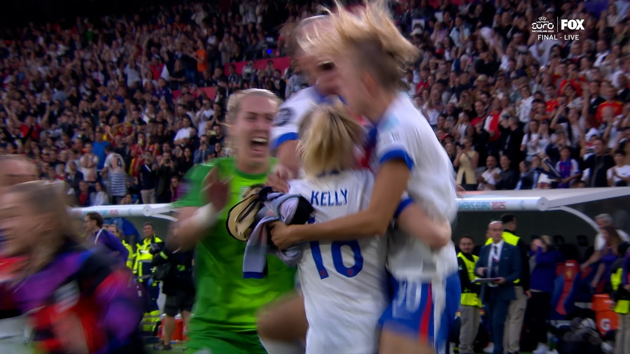 Chloe Kelly converts clutch penalty, helping England defeat Spain in UEFA Women's Euro Final