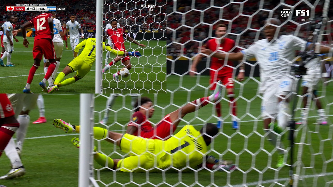Tajon Buchanan scores his second goal of the game to give Canada a 4-0 lead over Honduras
