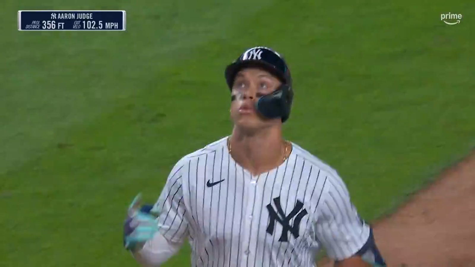 Yankees' Aaron Judge smashes his 47th home run of the season against the Guardians