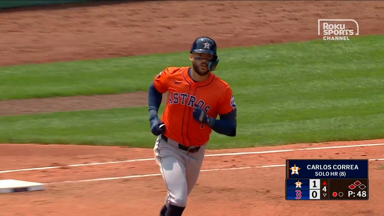 Astros' Carlos Correa crushes solo home run vs. Red Sox