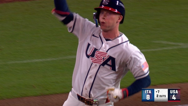 United States' Pete Crow-Armstrong hits three-run homer, trimming deficit against Italy 