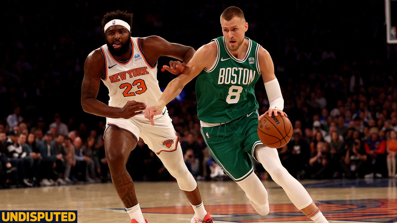 Celtics defeat Knicks 108-104: Porziņģis, Holiday shine in debut | Undisputed