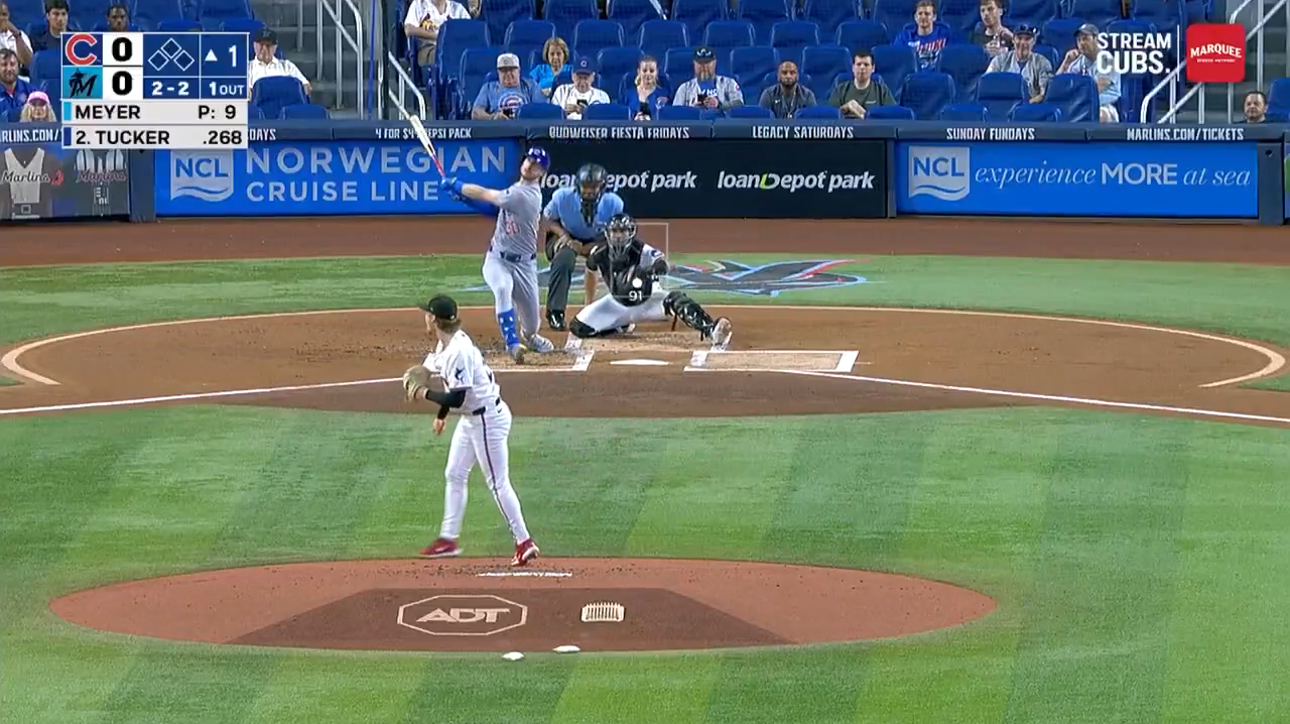 Cubs' Kyle Tucker smacks a solo homer as Cubs strike first vs. Marlins