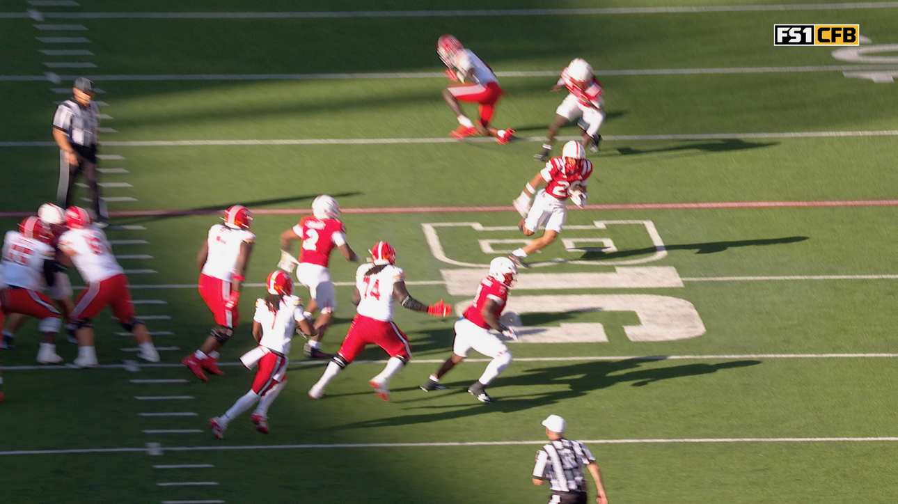 Nebraska's Dwayne McDougle II returns interception 81-yards for touchdown, trimming deficit vs Maryland
