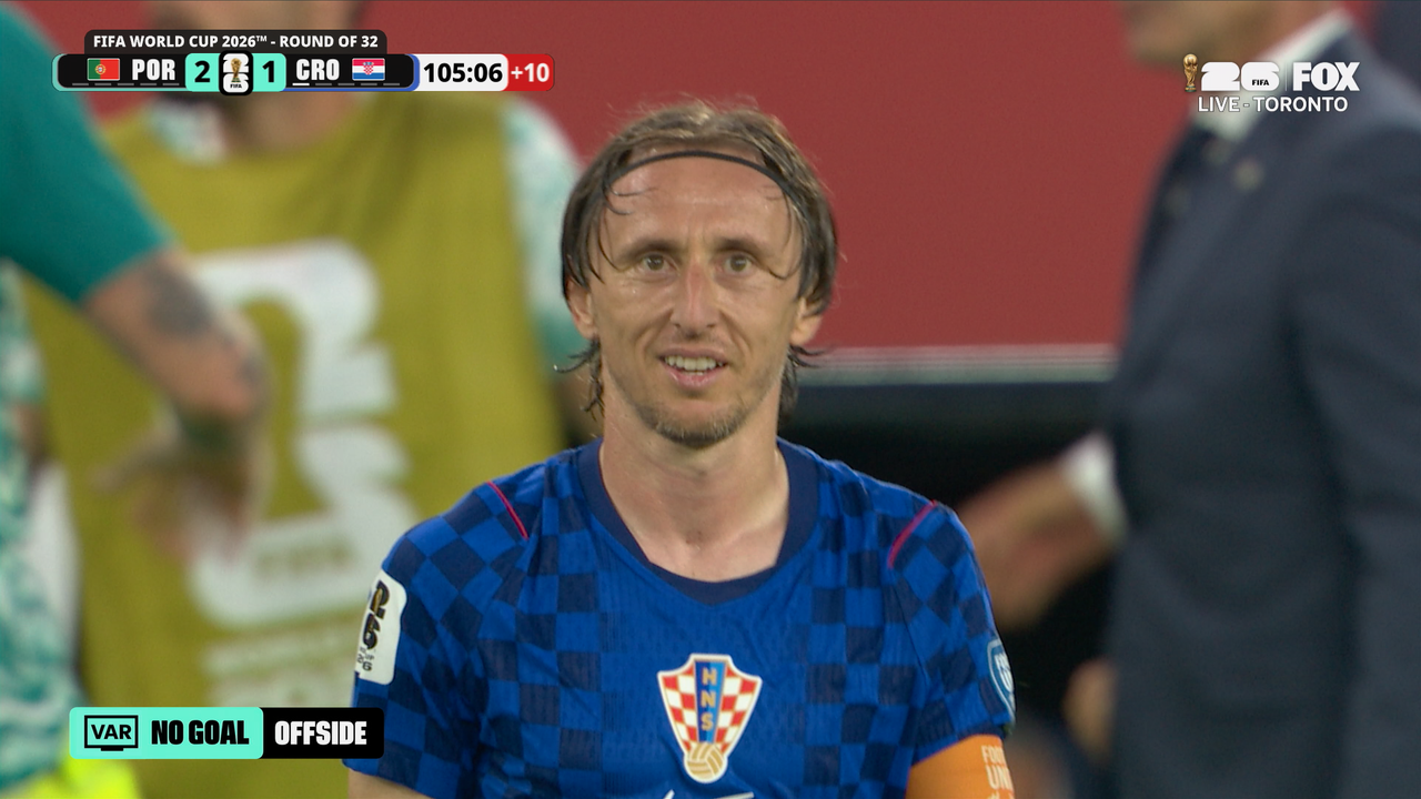 Croatia's Stoppage-Time Equalizer DISALLOWED after VAR Review for Offside against Portugal