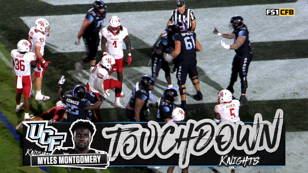 Myles Montgomery rushes up the middle for 1-yard TD, extending UCF's lead over Houston