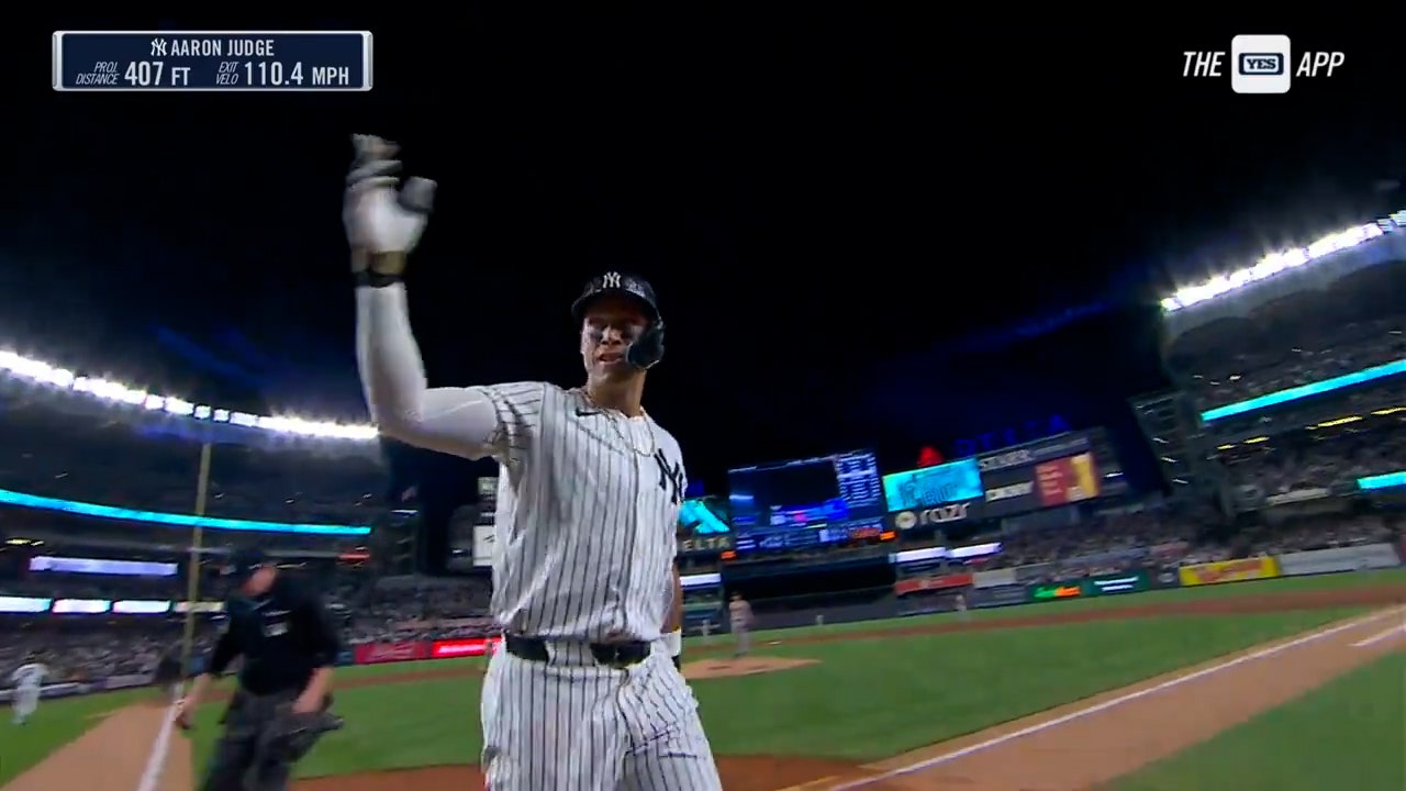 Aaron Judge rips his 56th long ball of the year for the Yankees, a solo shot vs the Orioles