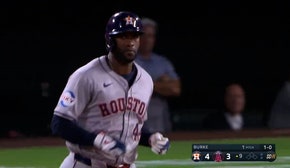 Astros' Yordan Álvarez smashes his 33rd long ball of the year, a solo shot against the Angels