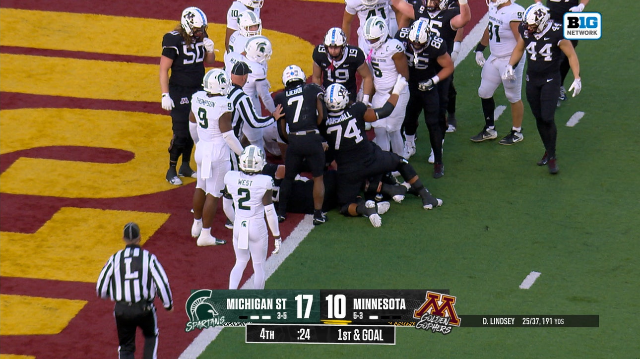Minnesota's Drake Lindsey sends game to OT with late 1-yard TD against Michigan State