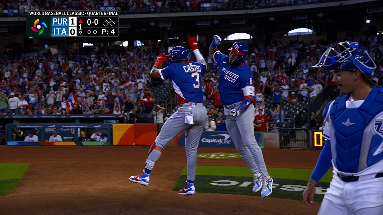 Puerto Rico's Willi Castro hits leadoff home run, giving early lead over Italy