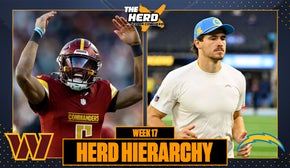 Herd Hierarchy: Commanders and Chargers highlight Colin's Week 17 Nice List | The Herd