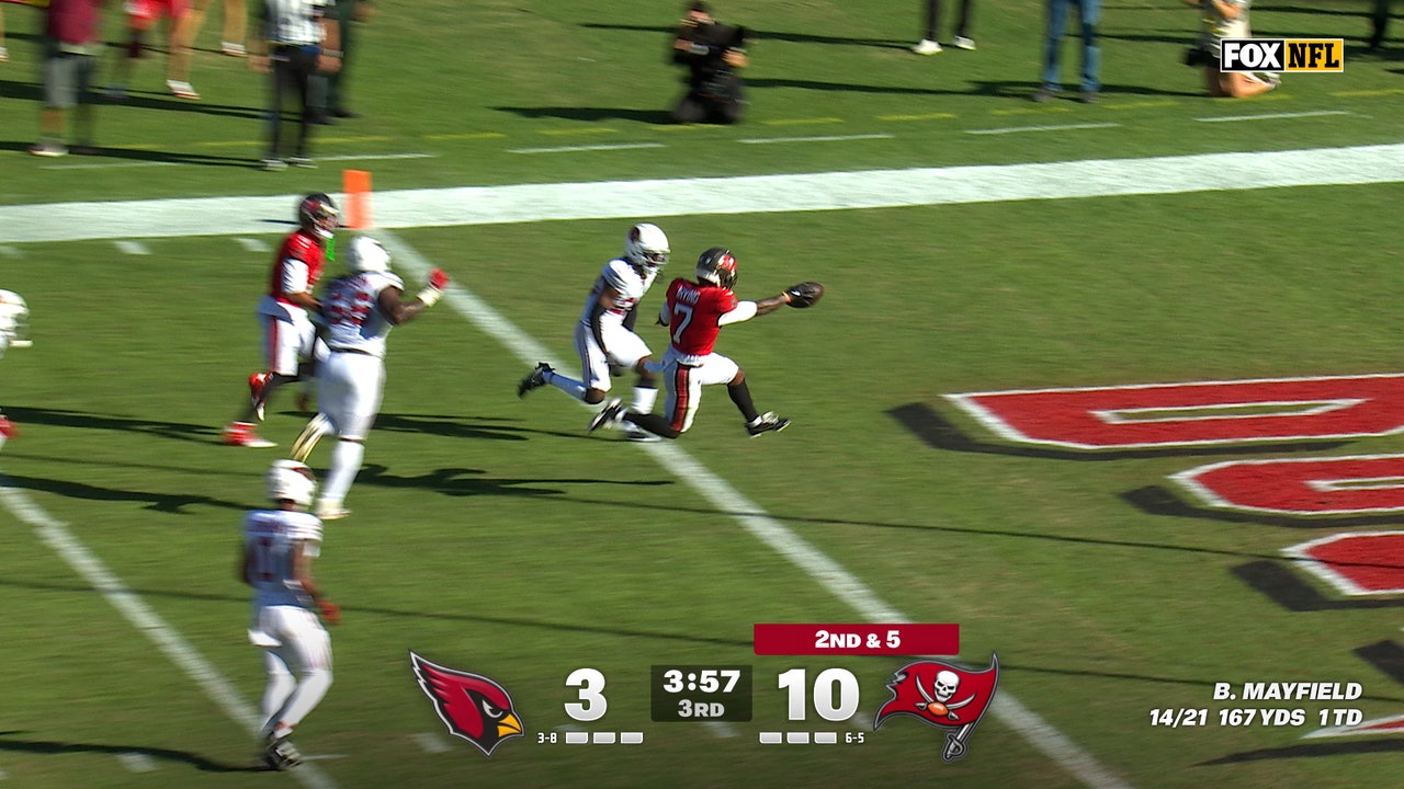 Image for Bucky Irving rushes for 13-yard TD, extending Buccaneers' lead over Cardinals | NFL Highlights