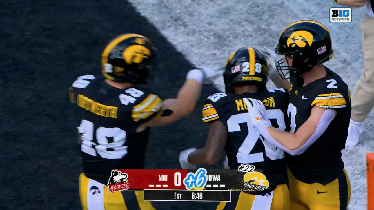 Kamari Moulton rushes for 50-yard TD run, extending Iowa's lead over Northern Illinois 