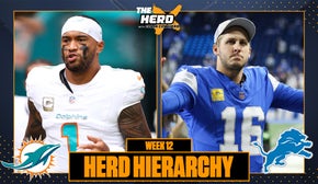 Herd Hierarchy: Dolphins swim to Colin's Top 10, Lions make giant leap in Week 12 | The Herd