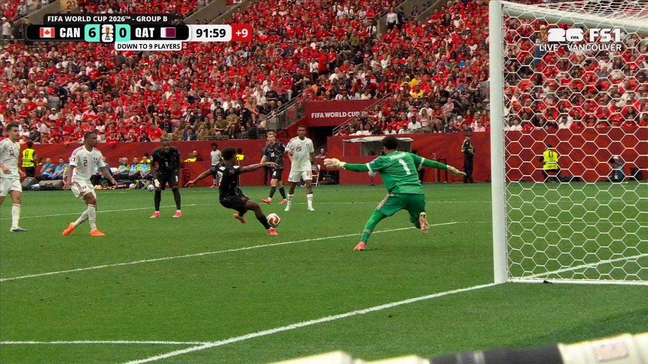Canada's Jonathan David completes hat trick vs Qatar | 2026 FIFA World Cup™