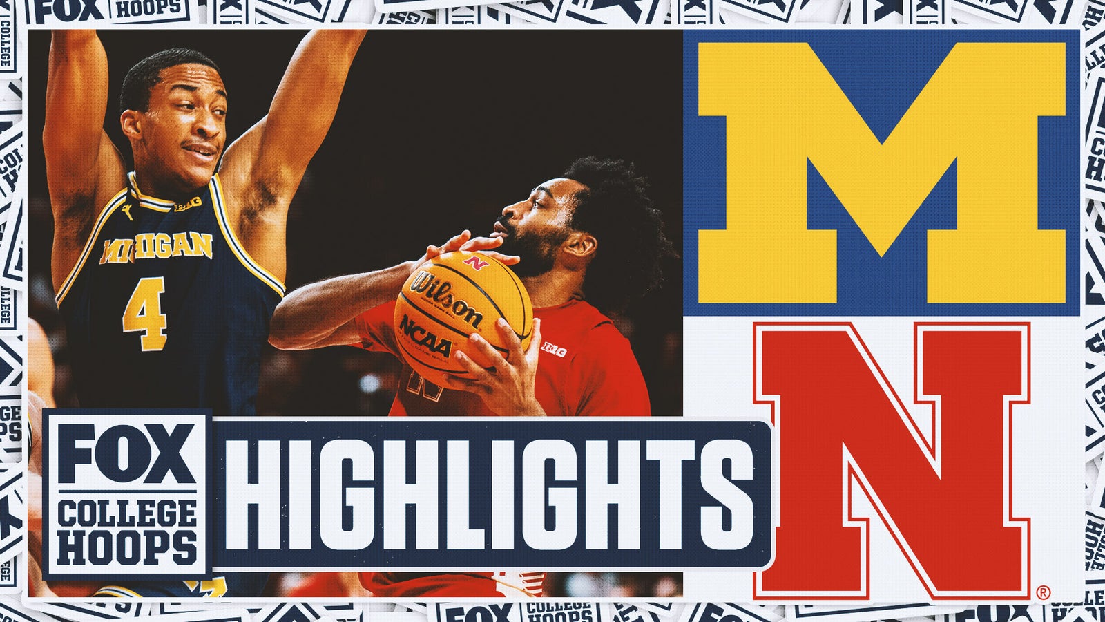 No. 15 Michigan Wolverines contro Nebraska Cornhuskers Momenti salienti | FOX College Hoops