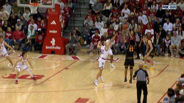 Iowa's Kael Combs makes 3-pointer, extending lead against Indiana