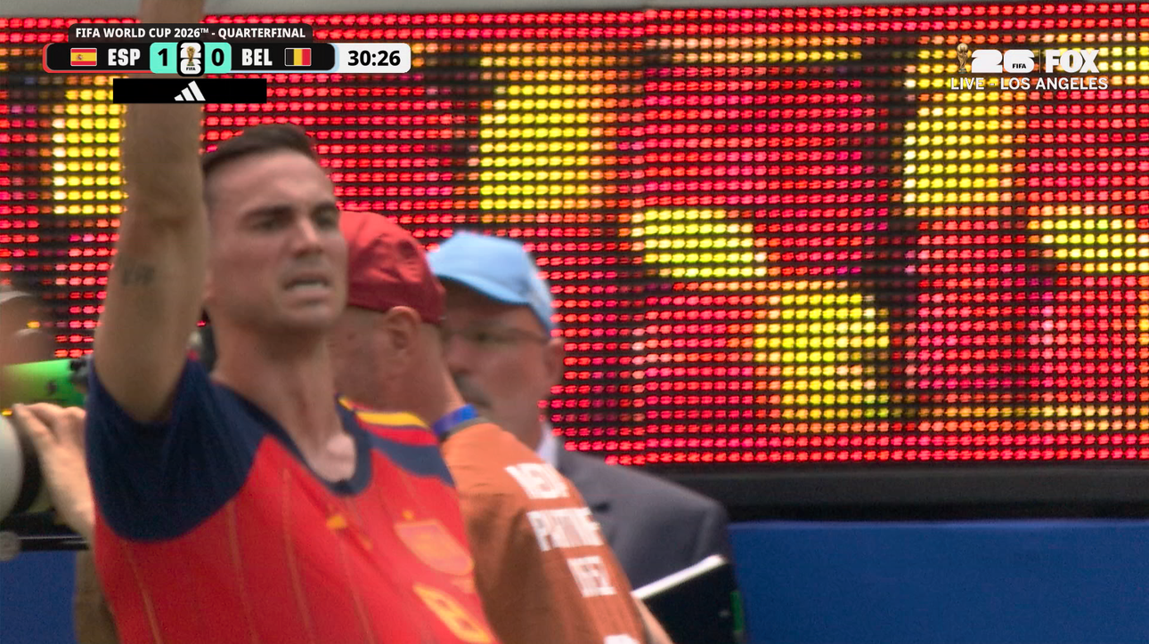 Spain’s Fabián Ruiz scores goal to take lead vs Belgium | 2026 FIFA World Cup™