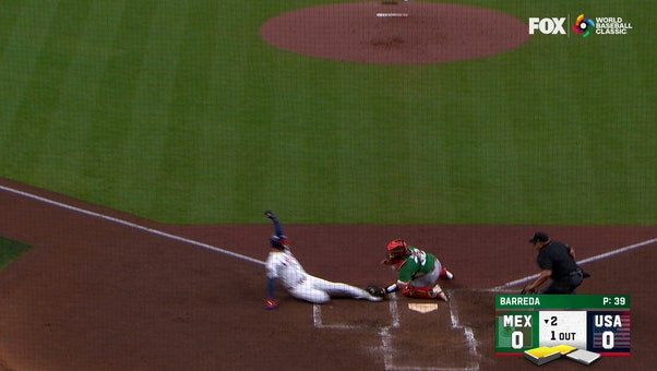 Mexico executes incredible relay throw to get United States' Roman Anthony out at plate, keeping game tied