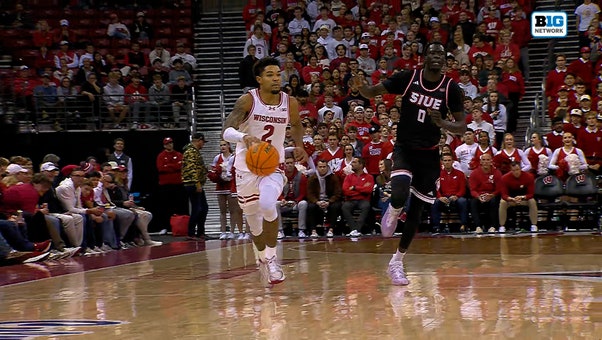 Wisconsin's Nick Boyd lobs it to Austin Rapp for alley-oop vs. SIU Edwardsville