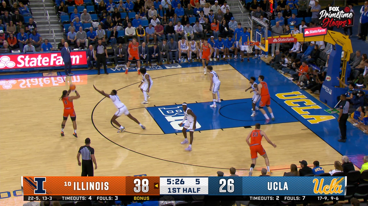 Illinois' Kylan Boswell splashes 3-pointer, extending lead over UCLA