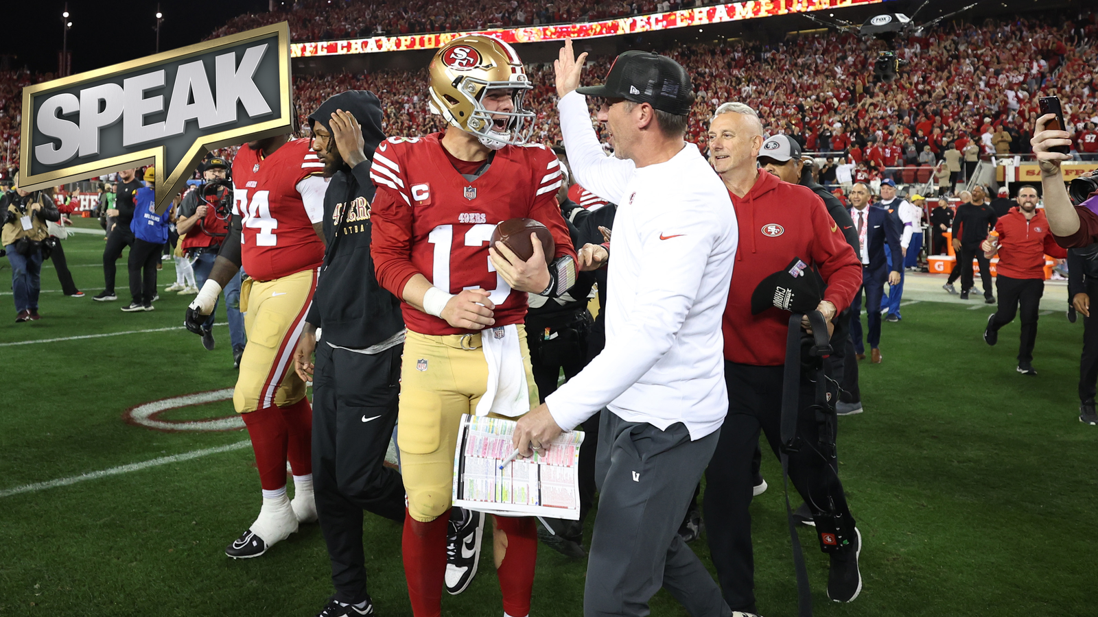 Would Brock Purdy or Kyle Shanahan benefit more from a Super Bowl win?