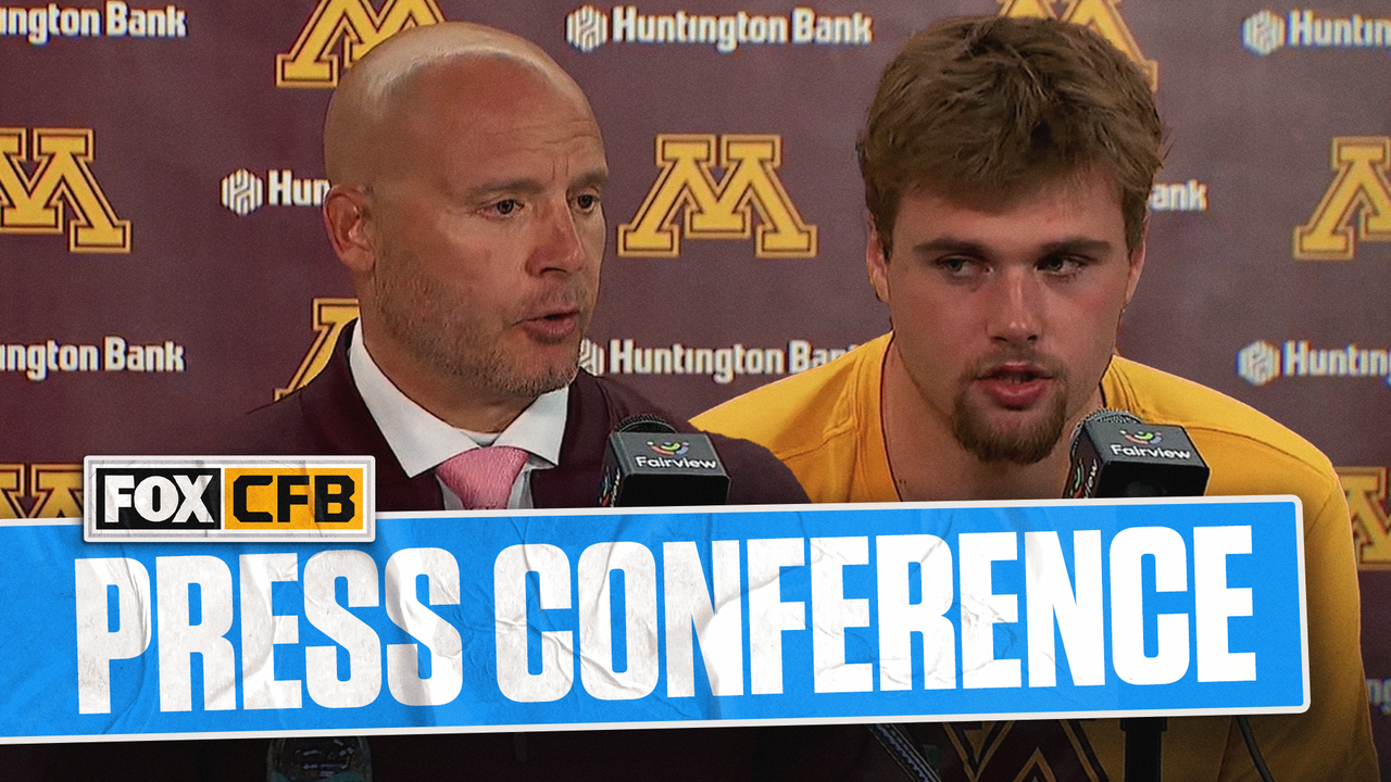 Minnesota's P.J. Fleck, Drake Lindsey and more reflect on HUGE win vs Michigan in Week 5 