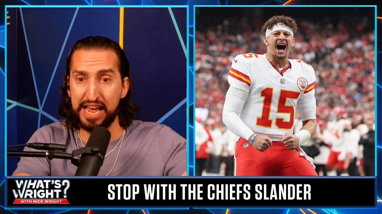 Nick Wright is done with the narrative around the undefeated Chiefs