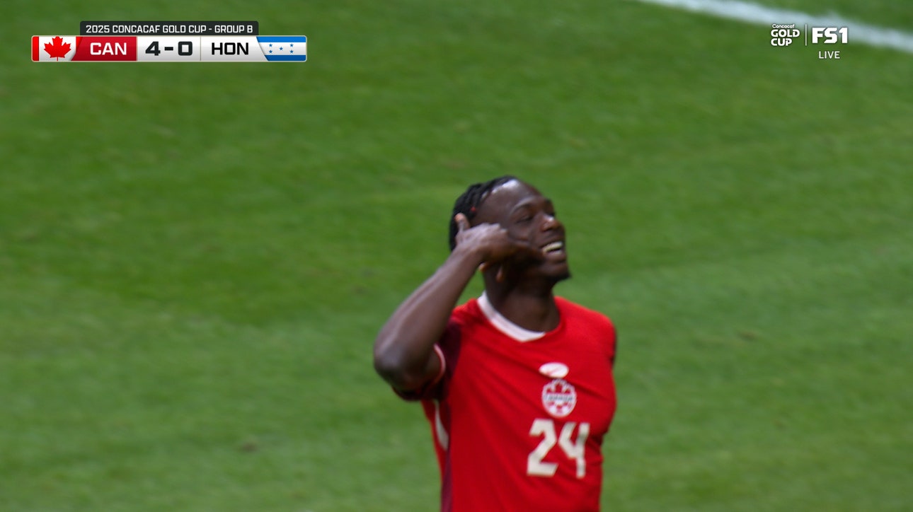 Promise David scores in the 75' to put Canada up 5-0 over Honduras