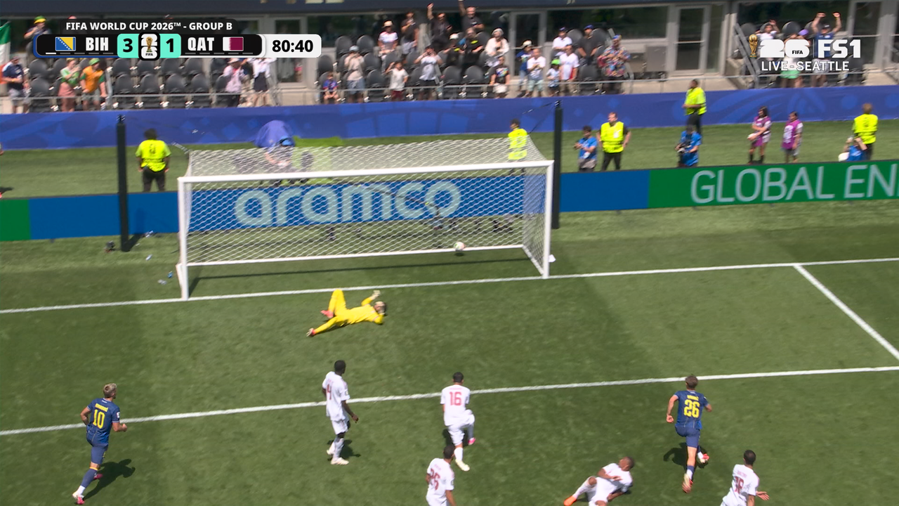 Ermin Mahmić seals Bosnia and Herzegovina’s win vs Qatar with goal | 2026 FIFA World Cup™