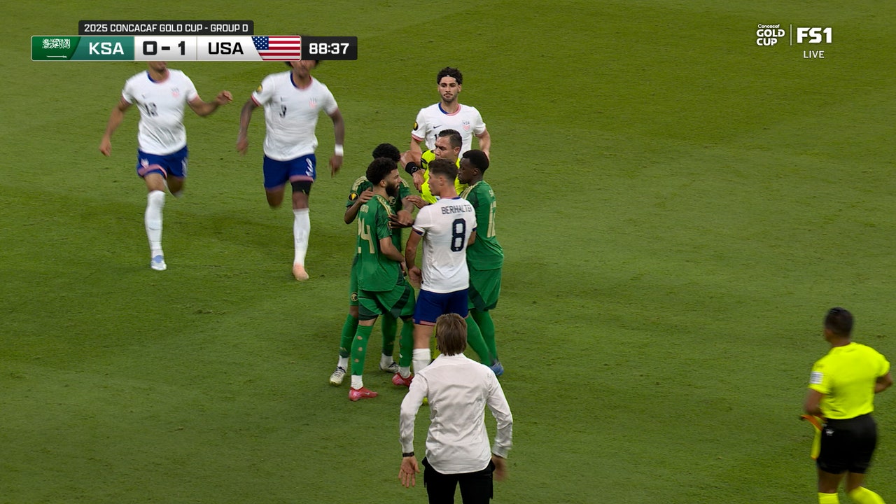 Concacaf Gold Cup: Tempers flare between United States and Saudi Arabia near end of match